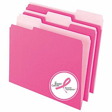 Letter File Folders Pink PK100