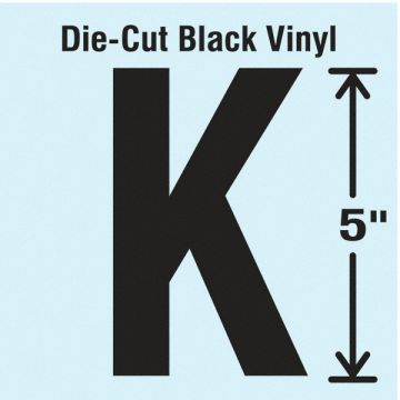 Die Cut Letter Label K 10 Cards PK10