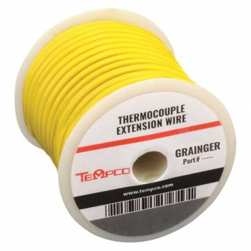 Thermocouple Ext Wire KX 20AWG Yel 100ft
