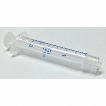 Plastic Syringe Luer Lock 2 mL PK100