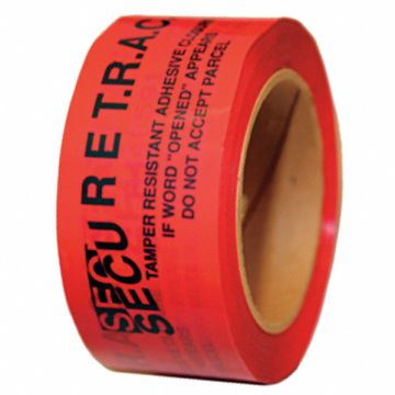 Tamper Evident Tape Red 2 In x 180 Ft