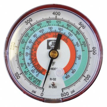 High Side Pressure Gauge 3-1/8 Diameter