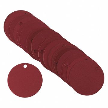 Blank Tag Aluminum 1 1/2in W Red PK25