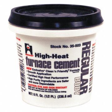 Furnace Cement High Temperature 1/2 pt.
