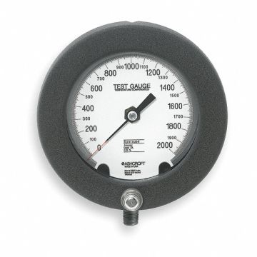 D0814 Pressure Gauge 0 to 2000 psi 6In 1/4In