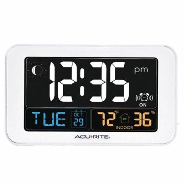 Intelli-Time Alarm Clock w/Indoor Temp