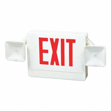 Exit Sign Combo 10 in Hx21-13/16 in W