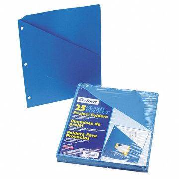 Pocket Folder Blue 11 Pt. Stock PK25