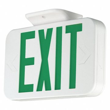 Exit Sign Green Letter 1 or 2 Faces LED