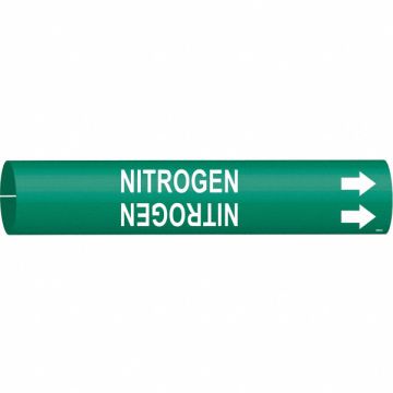 Pipe Marker Nitrogen 2 in H 2 in W