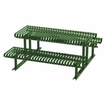 Picnic Table Green 71-1/2in.D 77-1/2in.W