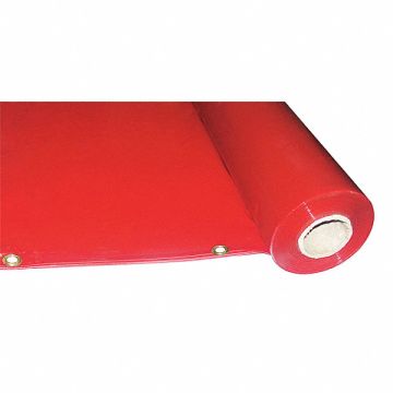 J4044 Welding Curtain Roll 5 ft H 75 ft W Red