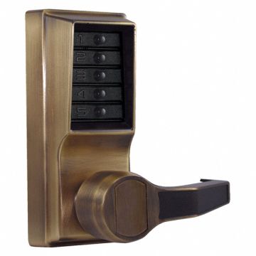 Push Button Lock Entry Passage Brass