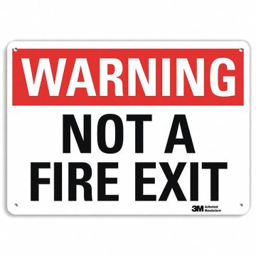 Safety Sign 7 in x 10 in Aluminum