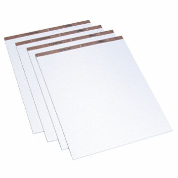 Easel Pad 1 In Sq 27 x 34 In White PK4