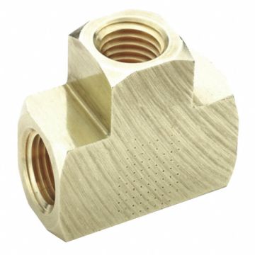 Extruded Tee Brass 1/8 in Pipe Size FNPT