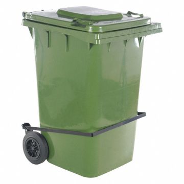 Trash Can 95 gal. Green Polyethylene