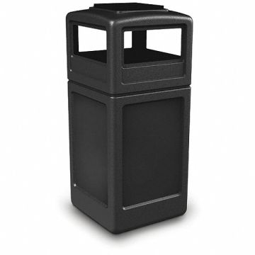 Waste Container Ashtray Dome 42 gal. Blk