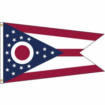 D3771 Ohio Flag 4x6 Ft Nylon
