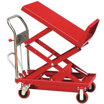 Scissor Lift Cart 600 lb Steel Tilt