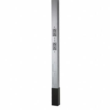Service Pole Gray 10 ft 2 L 2.13 W