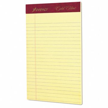Perforated Legal Pad 8 X5 Canary PK12