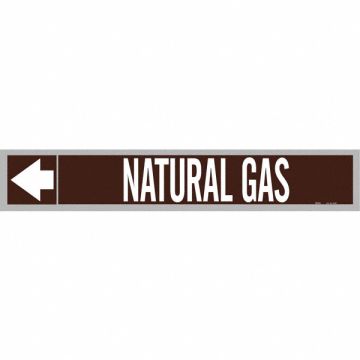 Pipe Markr Natural Gas 2in H 12in W