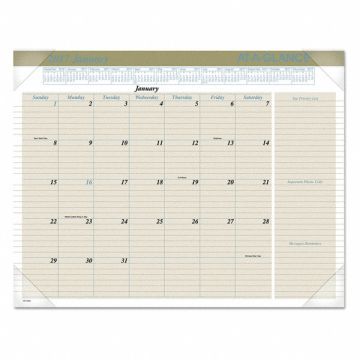 Desk Calendar 22 X17 Buff