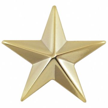 Metal Rank Insignia One 5/8 Star Gold PR