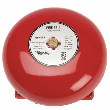 Fire Bell Red 6 In.