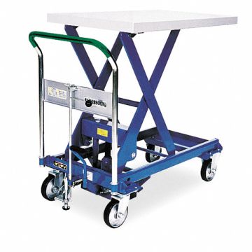 Scissor Lift Cart 1100 lb Steel Fixed