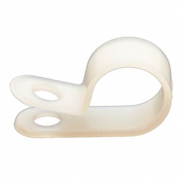 Cable Clamp 1/4 In White PK100
