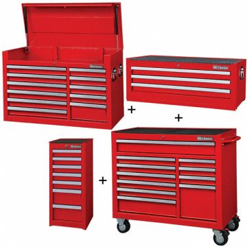 Rolling Cabinet Intermediate Side Red