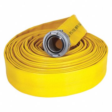 Fire Hose 50 ft Yellow Rubber