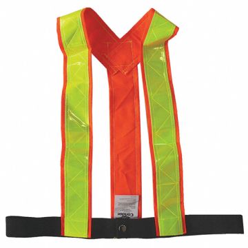 Safety Vest Orange/Red M Hook-and-Loop
