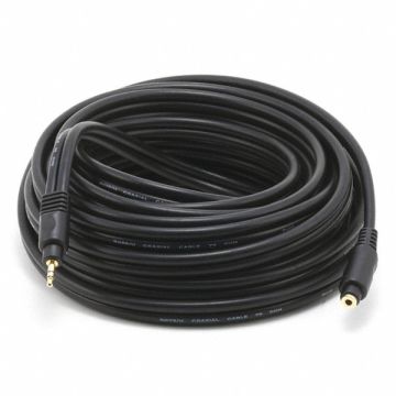 A/V Cable 3.5mm M/F Ext Cble Blk 35ft