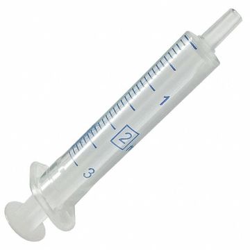 Syringe 3mL Luer Slip Plastic PK100