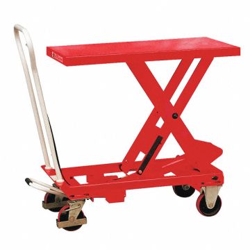 Scissor Lift Cart 550 lb Steel Fixed