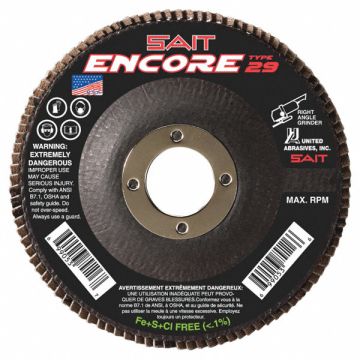 Flap Disc 4-1/2 in 36 Grit 13 300 rpm