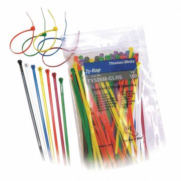 Cable Tie Kit Assorted 7.2 in PK100