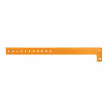 ID Wristband Vinyl L-Shaped Orange PK500