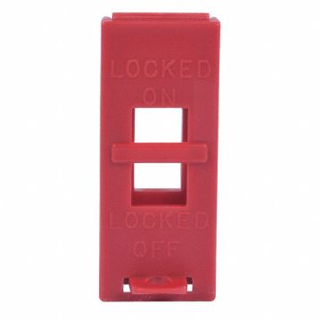 Wall Switch Lockout Red 3/8 in Dia.