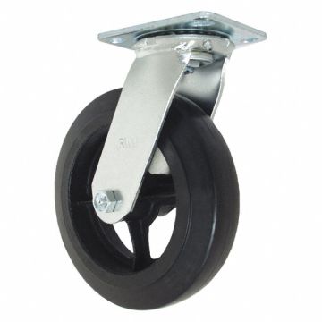 Swivel w/8x2 Rubber on Iron Wheel