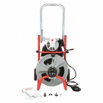 Drain Cleaning Machine 165 rpm 75 ft.