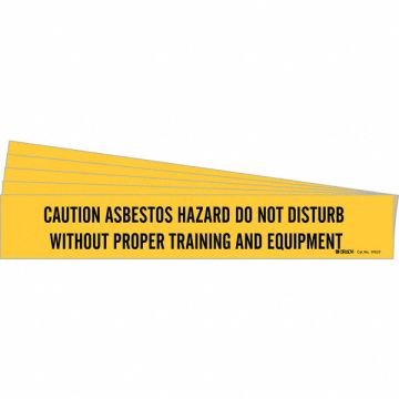 Pipe Marker Caution Asbestos Hazard PK5