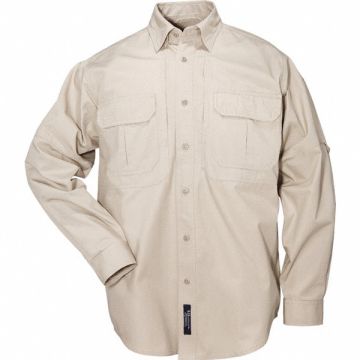 D6797 Woven Tactical Shirt Khaki M