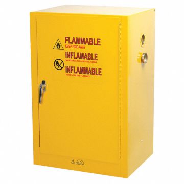 Flammable Safety Cabinet 12 gal Yellow