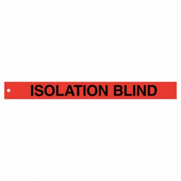 Isolation Blind Tags 2in.Hx20in.W PK25