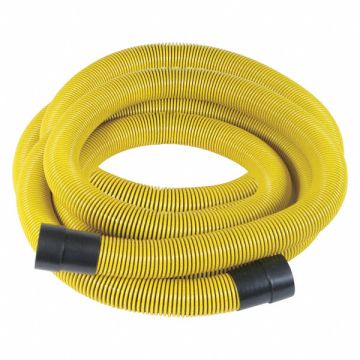 Vacuum Hose 1-1/2 Dia 25 ft L Yellow