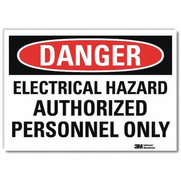 Danger Sign 5inx7in Reflective Sheeting